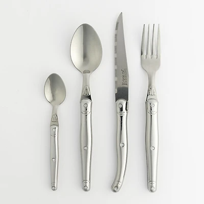 Jean Dubost Laguiole 24-Piece Stainless Steel Flatware Set
