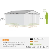Garden Storage Shed - 11' x 13'