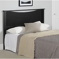Step One Queen Modern Style Headboard - Black