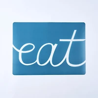 Eat Napperon imprimé - Bleu