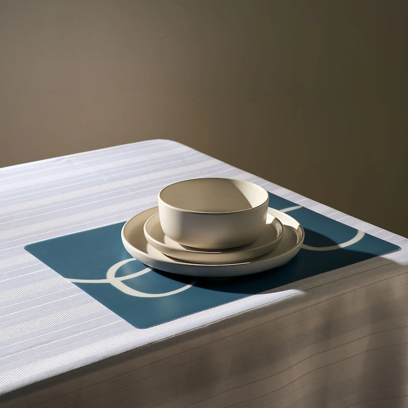 Eat Print Placemat - Blue