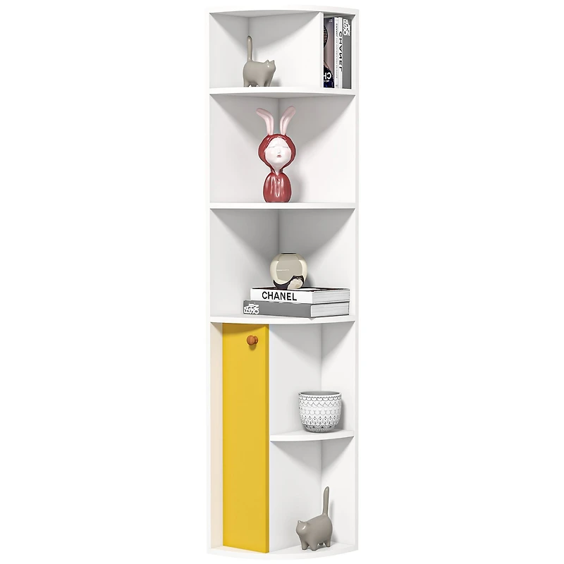 Bibliothèque d’angle à 5 tablettes