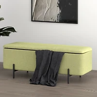 Erzo Storage Ottoman - Sage