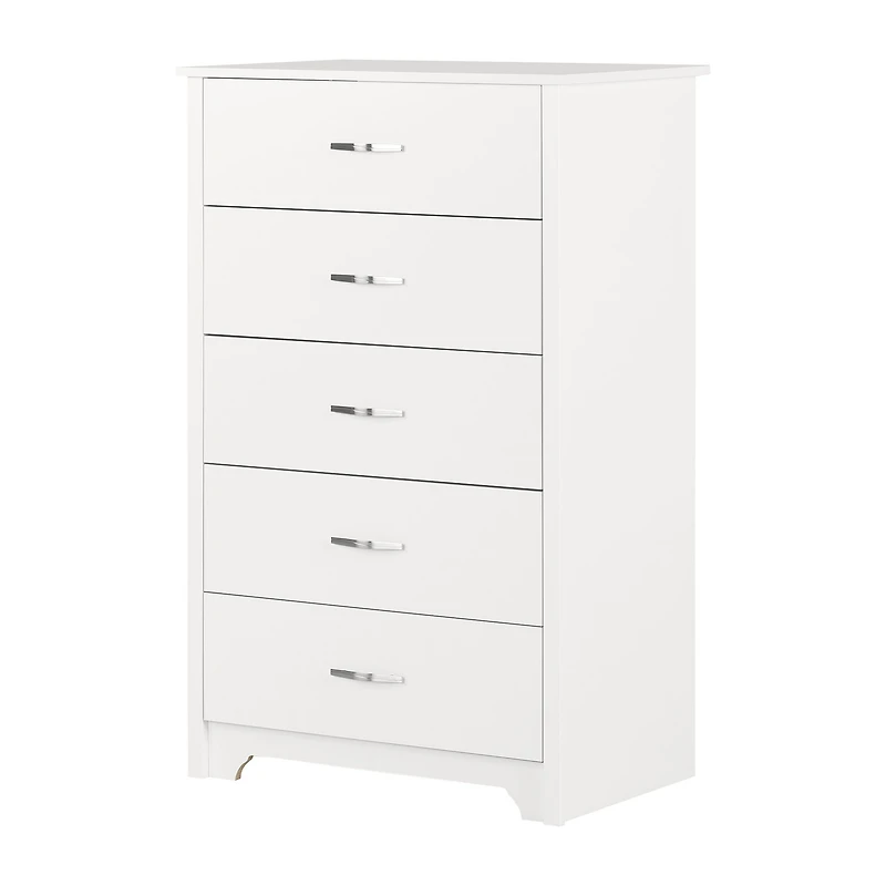 Fusion 5-Drawer Chest - White