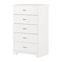 Fusion 5-Drawer Chest - White
