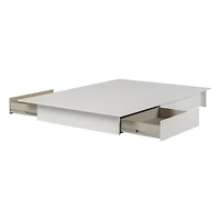 Lit plateforme queen Step One avec tiroirs