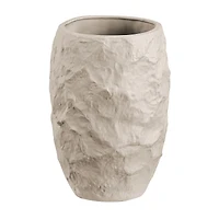 Vase Zyan en céramique couleur crème