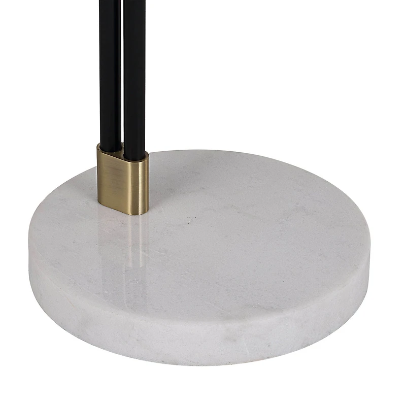 Lampadaire Wroxton en fer noir mat