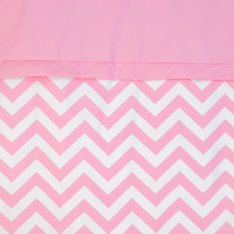 5-Piece Baby Bedding Set - Chevron Zigzag Pink