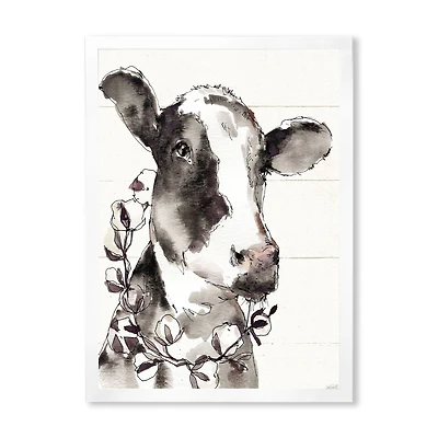 Cow Portrait Counrty Life Wall Art