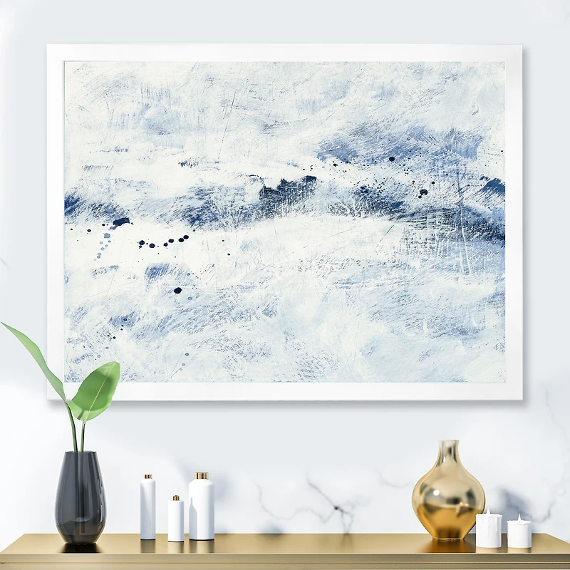 Toile « Blue Wipe Out »