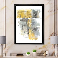 Toile imprimée « Moving and Out of Traffic II Yellow Grey