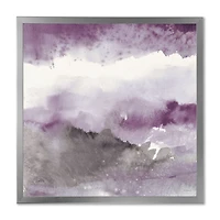 Midnight at the Lake III Amethyst and Grey  Wall Art