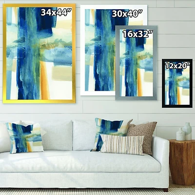 Indigo Panel VI  Canvas Artwork