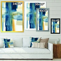 Indigo Panel VI  Canvas Artwork