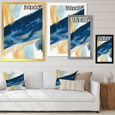 Toile « Indigo Panel I »