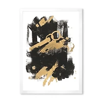 Gold and Black Drift I  Wall Art