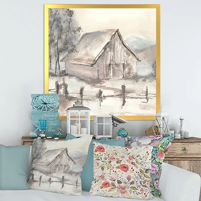 Farmhouse Barn Grey VII Canvas
