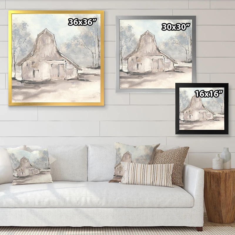 Farmhouse Barn Grey VI  Wall Art
