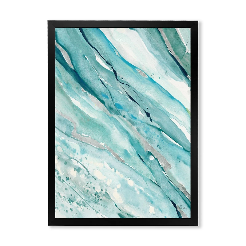 Toile « Silver Springs I Blue Green »