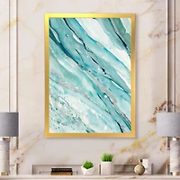 Toile « Silver Springs I Blue Green »