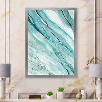 Toile « Silver Springs I Blue Green »