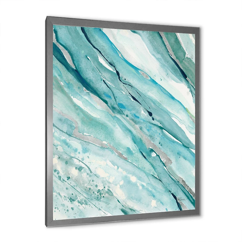 Toile « Silver Springs I Blue Green »