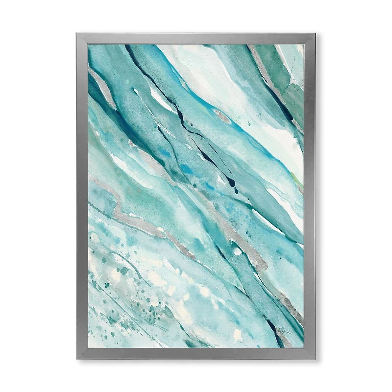 Toile « Silver Springs I Blue Green »