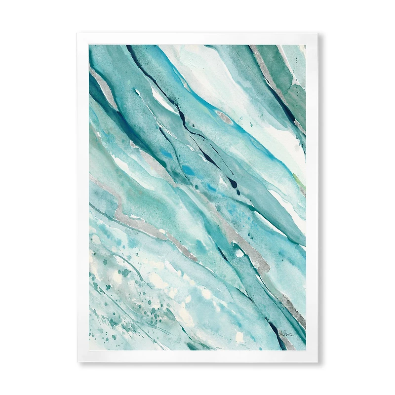 Toile « Silver Springs I Blue Green »