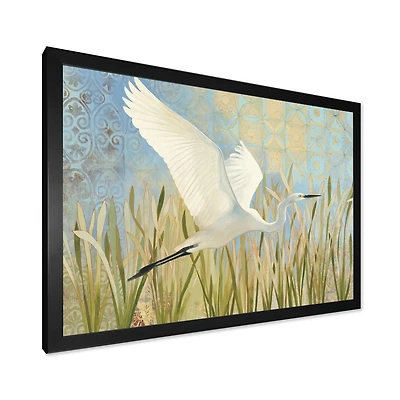 Toile « Snowy Egret Flight vII »