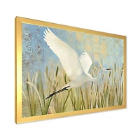 Snowy Egret Flight vII  Wall Art