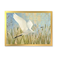 Snowy Egret Flight vII  Wall Art