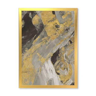 Marble Gold and Black Wall Art