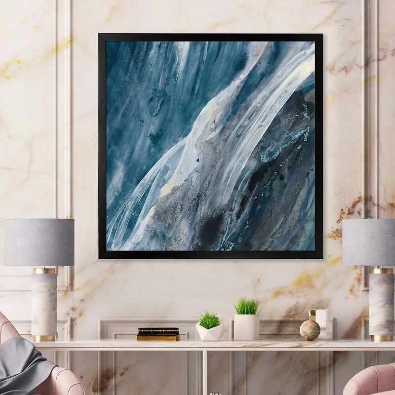 Toile « Splash Blue Indigo »