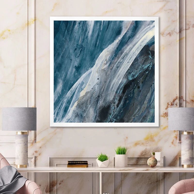 Toile « Splash Blue Indigo »