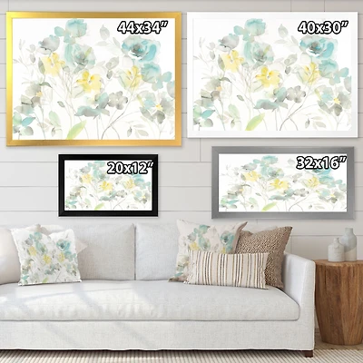 Toile  « Aqua Rose Natural Element »