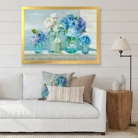 Coastl Flowers Bouquets  Canvas Art