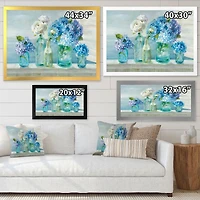 Coastl Flowers Bouquets  Canvas Art