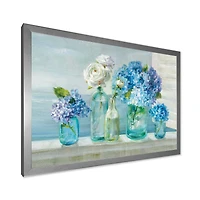 Coastl Flowers Bouquets  Canvas Art