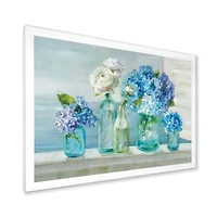 Coastl Flowers Bouquets  Canvas Art