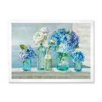 Coastl Flowers Bouquets  Canvas Art