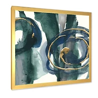Indigo and Gold III Canvas Wall Art Print