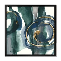 Indigo and Gold III Canvas Wall Art Print