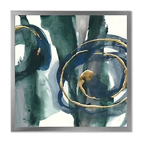 Indigo and Gold III Canvas Wall Art Print
