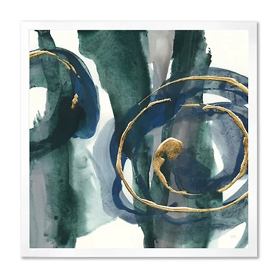 Indigo and Gold III Canvas Wall Art Print