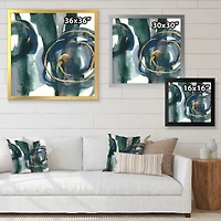 Indigo and Gold III Canvas Wall Art Print