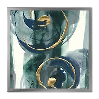 Mettalic Indigo and Gold II  Wall Art