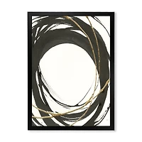 Gold Glamour Circle II  Wall Art