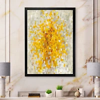 Glam Yellow Explosion Blocks  Canvas