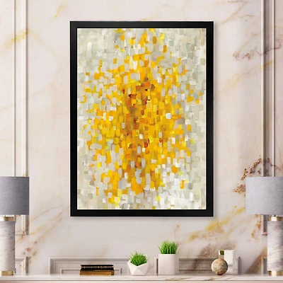Toile  « Glam Yellow Explosion Blocks »